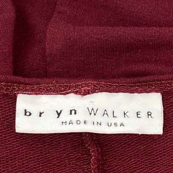 Bryn Walker Tunic Top Medium Burgundy Siro High Low Dolman Sleeve Made in USA - Picture 4 of 7